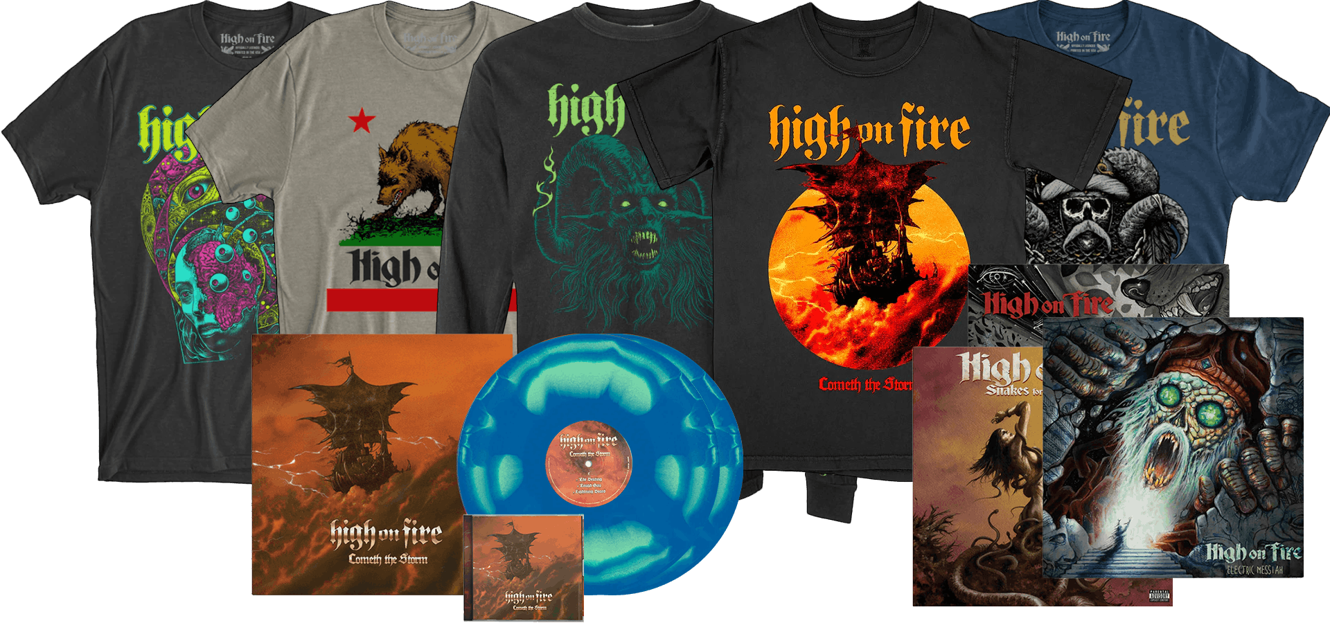 Official merchandise of High On Fire band